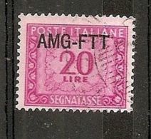 1949-54 TRIESTE A USATO SEGNATASSE 20 LIRE - RR7374 - Postage Due