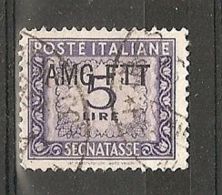 1949-54 TRIESTE A USATO SEGNATASSE 5 LIRE - RR7375-4 - Postage Due