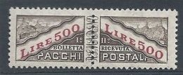 1956-61 SAN MARINO PACCHI POSTALI 500 £ MNH ** 7961 - Paketmarken