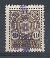 1945 LUOGOTENENZA USATO REC. AUTORIZZATO 40 C - 8373-5 - Autorisierter Privatdienst