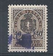 1945 LUOGOTENENZA USATO REC. AUTORIZZATO - RR8384-2 - Autorisierter Privatdienst