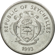 Monnaie, Seychelles, 25 Cents, 1993, Pobjoy Mint, TTB, Nickel Clad Steel, KM:49a - Seychelles