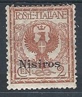 1912 EGEO NISIRO 2 CENT MH * - RR7832 - Aegean (Nisiro)