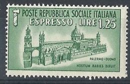 1944 RSI ESPRESSO DUOMO DI PALERMO MNH ** - RR8254 - Posta Espresso