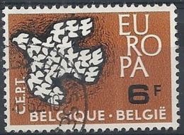 1961 BELGIO USATO EUROPA 6 F - 2 - 1961