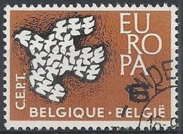 1961 BELGIO USATO EUROPA 6 F - 7 - 1961