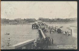 °°° 11935 - UK - GENERAL VIEW FROM PIER , CLACTON ON SEA - 1906 With Stamps °°° - Clacton On Sea