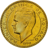 Monnaie, Monaco, Rainier III, 20 Francs, 1950, Paris, ESSAI, SPL+ - 1949-1956 Alte Francs