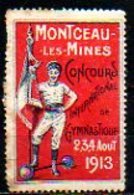 Vignette - 1913 - MONTCEAU LES MINES - Gymnastique - Sport