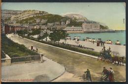 °°° 11951 - WALES - THE PROMENADE , LLANDUDNO - 1912 With Stamps °°° - Municipios Desconocidos