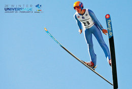 T49-098  ]  Ski Jumping  2017 Winter Universiade ,  Pre-stamped Card,postal Stationery - Wintersport (Sonstige)