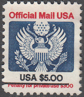 UNITED STATES     SCOTT NO  0133   USED      YEAR  1983 - Dienstzegels