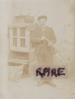 PHOTO,PHOTOGRAPHIE ANCIENNE,58,NIEVRE,OUAGNE,CHASSE,CHASSEUR,1909,HABITANT DE L'EPOQUE,RARE - Places