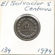 El Salvador 5 Centavos 1974. - El Salvador