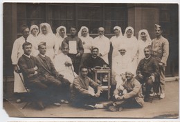 Photo Carte Postale Ancienne / Infirmières Et Blessés/LADREY/ 1914-1918         PHOTN388 - Guerre, Militaire