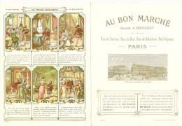 Chromo  Recto Et Verso - Au Bon Marché Le Prince Marcassin  Excellent état Très Frais (scan Difficile) - Au Bon Marché
