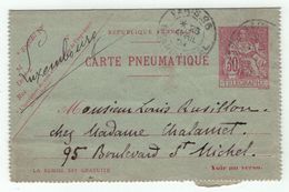 France // Entier Postaux // Entier Postal, Carte Pneumatique - Pneumatiques