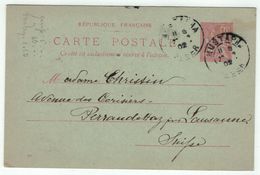 France // Entier Postaux // Entier Postal Pour Lausanne (Suisse) - Cartoline Postali E Su Commissione Privata TSC (ante 1995)