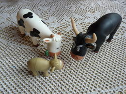 3 Figurines Vache Toute La Famille - Otros & Sin Clasificación