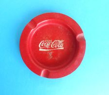 COCA-COLA ... Vintage Tin Ashtray * Cendrier Aschenbecher Posacenere Cenicero Cinzeiro - Aschenbecher