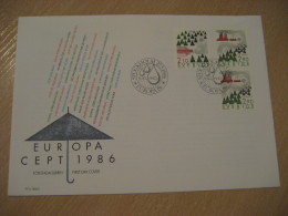 Stop Acid Rain CEPT Stockholm 1986 FDC Cancel Cover SWEDEN Europa Europe Europeism Europeanism - 1986