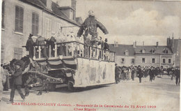 °°°  45  CHATILLON COLIGNY . CAVALCADE 1909    °°°   ////   REF  SEPT.  18 / N° 7232 - Chatillon Coligny