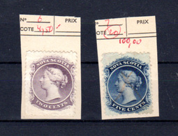 1860,  Nouvelle-Ecosse, Reine Victoria, 6 / 7 Sans Gomme  Cote 556 €, - Nuevos