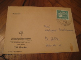 GRAUSTEIN 19?? Cancel Cover DDR GERMANY Truck Van Lorry Camion Auto Car - Trucks