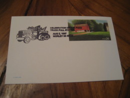 Truck Pull MORLEY 1997 Cancel Card USA Truck Van Lorry Camion Auto Car - Trucks