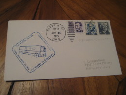 U.S. Postal Service FINAL RUN Cincinnati To Cleveland 1974 Cancel Cover USA Truck Van Lorry Camion Auto Car - Trucks