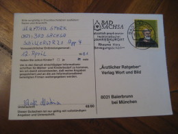 Heilklimatischer Kurort Rheuma BAD SACHSA 1980 Cancel Card GERMANY Hydrotherapy Spa Thermal Health Sante Thermalisme - Bäderwesen