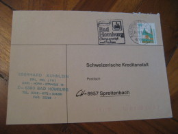 BAD HOMBURG 1994 Cancel Cover GERMANY Hydrotherapy Spa Thermal Health Sante Thermalisme - Bäderwesen