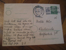 Thermen BADEN-BADEN 1955 Cancel Postal Stationery Card GERMANY Hydrotherapy Spa Thermal Health Sante Thermalisme - Bäderwesen