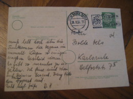 Thermen BADEN-BADEN 1955 Cancel Postal Stationery Card GERMANY Hydrotherapy Spa Thermal Health Sante Thermalisme - Hydrotherapy