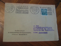 KNEIPP Heilbad Wilhelmshohe KASSEL 1958 Cancel Cover GERMANY Hydrotherapy Spa Thermal Health Sante Thermalisme - Bäderwesen