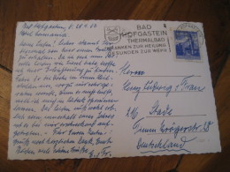 Thermalbad BAD HOFGASTEIN 1963 Cancel Weltkurort Post Card AUSTRIA Hydrotherapy Spa Thermal Health Sante Thermalisme - Hydrotherapy