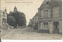 Andouillée  Rue Gonnette   Epicerie Métairie Coif  Café - Villaines La Juhel