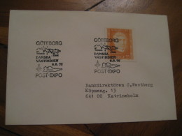 Danska Vastindien GOTEBORG 1975 Cancel Cover DENMARK SWEDEN West Indies Antilles - Denmark (West Indies)