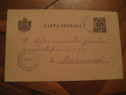 1892 To Bucharest Postal Stationery Card ROMANIA - Brieven En Documenten