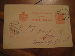 PLOESCI ? 1907 To Berlin Germany Postal Stationery Card ROMANIA - Lettres & Documents