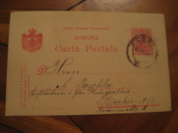 PLOESCI 1911 To Berlin Germany Postal Stationery Card ROMANIA - Briefe U. Dokumente
