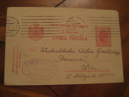 BUCHAREST 1907 To Wien Austria Postal Stationery Card ROMANIA - Cartas & Documentos