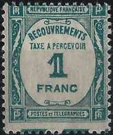 FRANCE Taxe 1930 N°60**, Variété Saut De Peigne Timbre Plus Grand Avec Morceaux De BDF - Nuovi