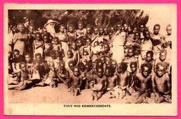 Tous Nos Remerciements - Issavi - Lecture Des Catéchumènes En Plein Air - Enfants - 1933 - Oeuvre Des Missionnaires - Ruanda-Urundi