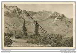 Schwarzwasserhütte - Ochsenhoferscharte - Steinmandl - Foto-AK - Porto Sondertarif - Kleinwalsertal