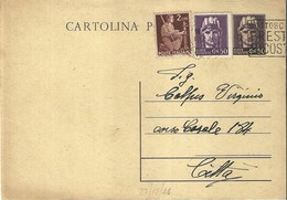 962 "STORIA POSTALE - PARTECIPAZIONE A CONCORSO - SIPRA" CARTOLINA POSTALE ORIG.  SPED. - Post