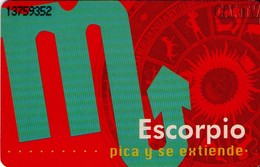 TARJETA TELEFONICA DE VENEZUELA. SIGNOS DEL ZODIACO, ESCORPIO 8/12, 11/98, CAN2-0403Ab. (463) - Zodiac