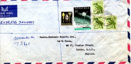 NIGERIA. N°140 De 1963 Enveloppe Ayant Circulé. Satellite Syncom. - Afrique