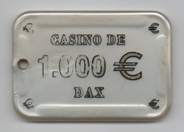 Plaque : Casino De Dax 1000 € : Porte-clés Offert Par Groupe Accor Hôtels - Casino