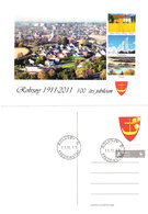 Norway - Norge 2011 Card With Rolvsøy 100 Years Anniversary, Special Stamp My Stamp Rolvsøy, Mi 1713 MNH(**) - Covers & Documents